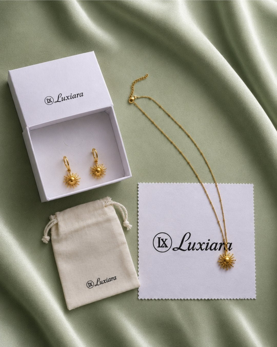 Schmuckset Solas Due – Kette & Ohrringe